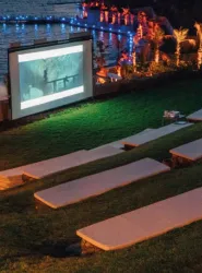 Watch your favorite films outdoors al fresco outdoor cinema.